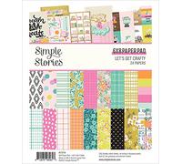 Simple Stories Double-Sided Paper Pad 6"X8" 24/Pkg-Let's Get Crafty