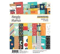 Simple Stories Double-Sided Paper Pad 6"X8" 24/Pkg-School Life