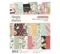 Simple Stories Double-Sided Paper Pad 6"X8" 24/Pkg-Simple Vintage Love Story