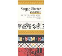 Simple Stories Say Cheese Classic Mouse Washi Tape-5/Pkg