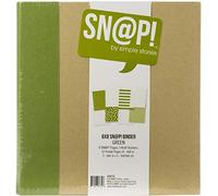 SIMPLE STORIES SNAP Binder 6X8 Green, One Size
