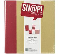 SIMPLE STORIES SNAP Binder 6X8 RED, One Size