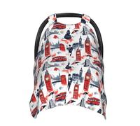 Simple Street Art Print Baby Car Seat Covers, Breathable Nursing Cover Breastfeeding Cover, Stroller Covers, Multi-use Infant Carseat Canopy, Baby Boys Girls Newborn Essentials