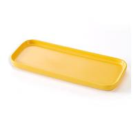 Simple Style Rectangle Tray for Dessert, Fruit, Jewelry, Perfume, Soap, Succulents, Plants (Yellow)