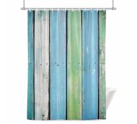 Simple Style Shower Curtain for Bathroom, Modernism Retro Broken Wood Grain Waterproof Cloth Fabric Bathroom Accessories Set with 12 Rust Proof Plastic Hooks, 72” x 96”
