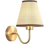 Simple Style Wrought Iron Wall Lamp, Creative Personalized Fabric Lampshade Wallscopes, E27 Base Single-Headed Wall Lantern, Wall-Mounted Lighting Fixtures, Bedroom Bedside Decoration Wall Light