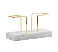 Simple Styles Marble Holder Simple Setups Not Slip Base Heavy Duty Tissue Stand for Small Bathrooms Tissue Holders Easy Installation
