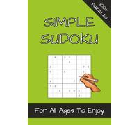 Simple Sudoku Puzzle Book: sudoku puzzle for people who enjoy a simple sudoku puzzle | Botton Tile | 6x9 inches, 110 pages | 50+ Puzzles | Solutions Included