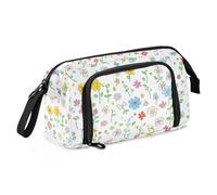 Simple Summer Little Bloom Pencil Box Large Capacity Big Pencil Cases with Handle for Kids Back to School Supplies