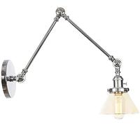 Simple Swing Arm Wall Sconces E27 Retro Antique Fixture Lamp Hardwire Compatible with Besides Reading Bedroom,Chandelier