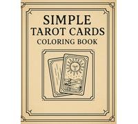 Simple Tarot cards coloring book
