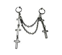 Simple Tassels Pendant Earring Stylish Clip On Earrings Modern Stainless Steel Ear Drop Handmade Women Simple Earrings