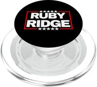 Simple Text "Ruby Ridge" Design: American History Marker PopSockets PopGrip for MagSafe