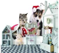 Simple Three Dimensional Animal Dog Kitten 3D Wallpaper Luxury Home Dining Decor Paste Sofa Living Room The Wall for Bedroom Mural-400cm×280cm