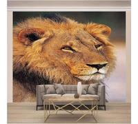 Simple Three Dimensional Golden Animal Lion 3D Wallpaper Luxury Home Dining Decor Paste Sofa Living Room The Wall for Bedroom Mural-400cm×280cm