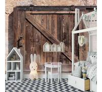 Simple Three Dimensional Retro Wooden Door Art 3D Wallpaper Luxury Home Dining Decor Paste Sofa Living Room The Wall for Bedroom Mural-200cm×140cm