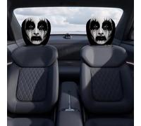 Simple to InstalUniversal Headrest Protectors Guards with Amusing Face Patterns for a Unique Driving Car Headrest Cover