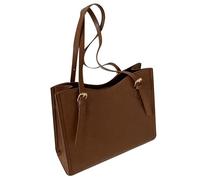 Simple Tote Bag With Zipper,Large Capacity Travel Tote Bag - Large Simple Ladies Travel Tote Bag with Bunny Pendant,Fashion Vintage Travel Tote Bags, Brown, Consulte la descripción