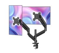 Simple Trending Dual Monitor Stand for 17-27 inch Computer Screens, Computer Stand, Adjustable Stand for 2 Monitors Holds up to 20 lbs, (Black)