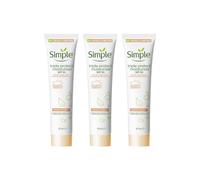 Simple Triple Protect 'face Moisturiser' Spf30 40Ml, 3Pk In White White One Size