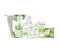 Simple Ultimate Collection in an elegant roped basket, 5 piece Gift Set, perfect set of gifts for her