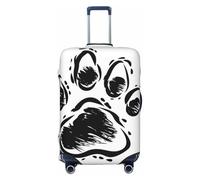 Simple Vector Logo of Dog Elastic Travel Luggage Cover Suitcase Protector, Print Suitcase Baggage Cover Anti-Scratch