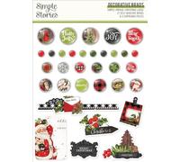 Simple Vintage Christmas Lodge Decorative Brads-