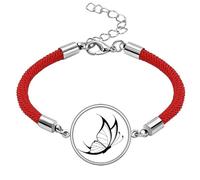 Simple Vintage Flying Black Lucky Red String Bracelet Rope Bracelet Handmade