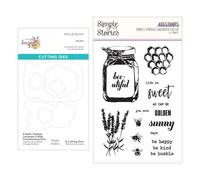 Simple Vintage Lavender Fields Stamp & Die Bundle with Simple Stories