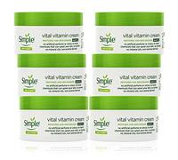 Simple Vital Vitamin Night Cream for Sensitive Skin Moisturiser,50ml each (Pack of 6)