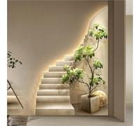 Simple Wall Decoration with LED Lights, Modern Art, Crystal Painting, Suitable for Entrance, Living Room, Corridor(Beige,19.7 * 27.6in)