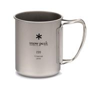 Snow Peak Titanium Single Wall Mug - Silver - 220ml