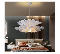 Simple Warm Indoor Outdoor Pendant Light Modern LED Pendant Ceiling Bedroom Light Scandinavian Design Petal Lighting Fixture,for Various Rooms