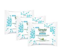 Simple Water Boost Hydrating Cleansing Wipes 3 Pack