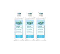 Simple Water Boost 'micellar Cleansing Water' For Dehydrated Skin, 3 X 400Ml In Clear Clear One Size
