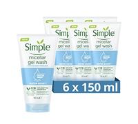 Simple Water Boost Micellar Facial Gel Wash 150ml,pack of 6
