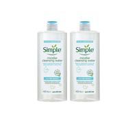 Simple Water Boost Micellar Water 2x400ml Sensitive in White | Size: 400ml