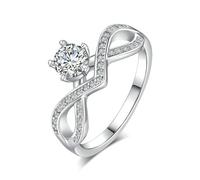 Simple Wedding Band, Rustic Wedding Band with 0.5ct Lab Created Diamond Silver Platinum Size Q 1/2