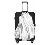 Simple White Sheet Ghost Elastic Travel Luggage Covers Dustproof Scratch-Resistant Suitcase Protector Fit 22-24 Inch