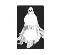 Simple White Sheet Ghost Outlet Cover Light Switch Cover Decorative 1 Gang Wall Plate for Kitchen Room Bathroom Size 7x11.4cm