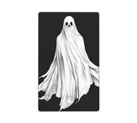 Simple White Sheet Ghost Single Toggle Blank Wall Plate Light Switch Cover Decorative 1 Gang for Kitchen Room Bathroom Size 11.4x7cm