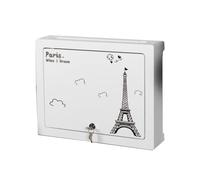 Simple Wifi Wall Racks Box Internet Router Shelf Cable Wire Wall Plug Board Shelf Wall-Mounted WiFi Router Storage Box Socket Shielding Wire Finishing Wire Box,(Size:38*30*9cm,Color:Iron Tower Lock)