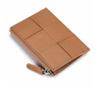 Simple Women Wallet Exquisite Zipper Multi Functional Coin Purse Soft Genuine Leather Large Capability Cute Mini Bag Female Card Holder Clutch, Brown, One Size