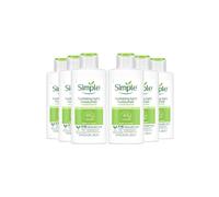 Simple Women's Kind to Skin 12H Hydrating 'Moisturiser' for Sensitive Skin, 6x 125ml in White Simple White