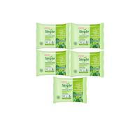 Simple Women's Kind to Skin Cleansing Biodegradable 'Facial Wipes' 25pcs, 5Pk in White Simple White