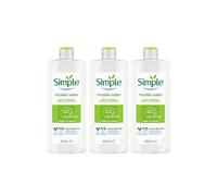 Simple Women's Kind to Skin 'Make-Up Remover' Micellar Cleansing Water, 3 x 400ml in Clear Simple Clear