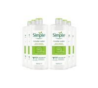 Simple Women's Kind to Skin 'Make-Up Remover' Micellar Cleansing Water, 6 Pack, 400ml in Clear