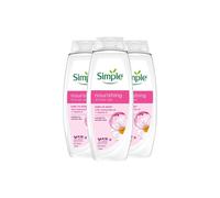 Simple Women's Kind to Skin Nourishing 'Shower Gel' Natural Geranium Oil 675ml, 3pk in Pink Simple Pink