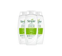 Simple Women's Kind to Skin Refreshing 'Shower Gel' with Gentle Formulation 450ml, 3 Pack in Green