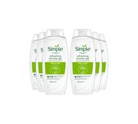 Simple Women's Kind to Skin Refreshing 'Shower Gel' with Gentle Formulation 450ml, 6 Pack in Green Simple Green